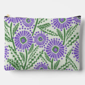 Lavendel groen en wit blokdruk etui (Voorkant)