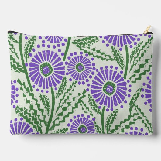 Lavendel groen en wit blokdruk etui (Achterkant)