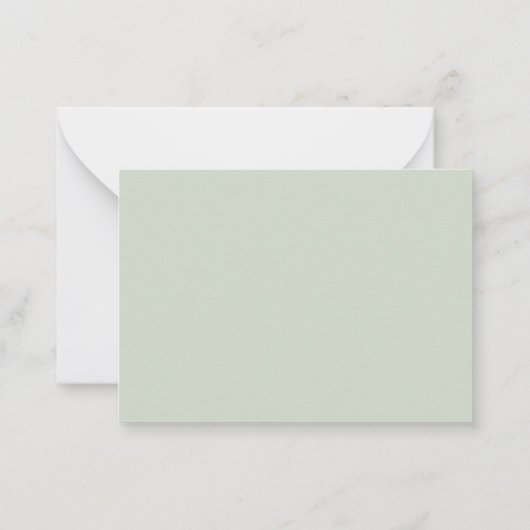 Lavendel groene bruiloft menu reactie RSVP (Achterkant)