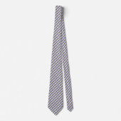 Lavendel, groene en witte Chevron Zigzag Stropdas (Voorkant)