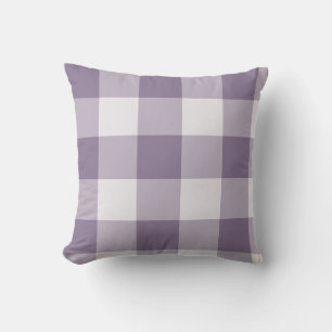 Lavendel grote Buffalo geruite Gingham Kussen