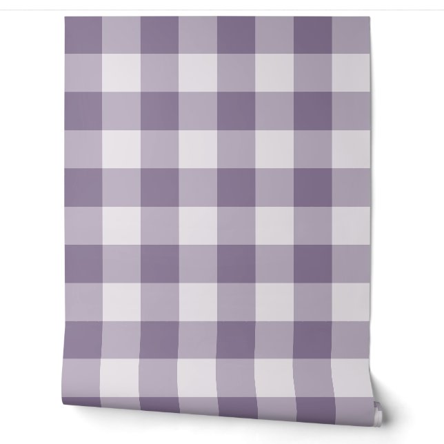 Lavendel Grote Buffalo Plaid Gingham Behang (Afrollen)