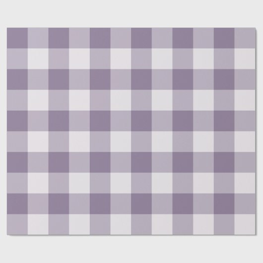 Lavendel Grote Buffalo Plaid Gingham Cadeaupapier (Vlak)