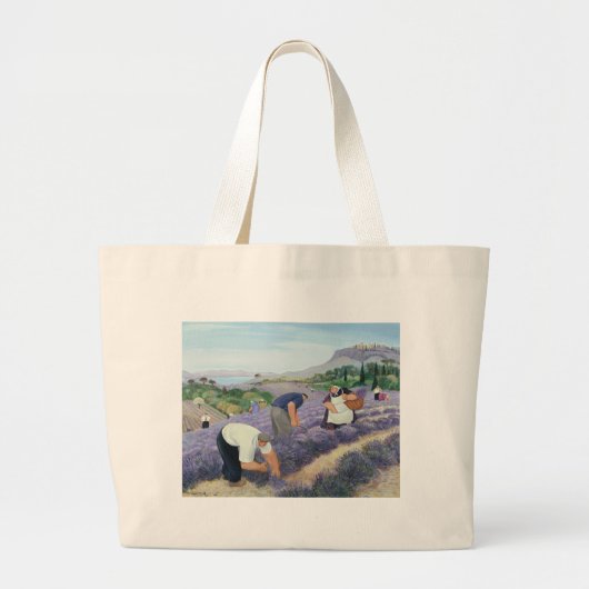 Lavendel Grote Tote Bag (Voorkant)