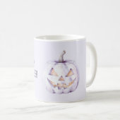 Lavendel Halloween Pompoen Koffiemok (Voorkant rechts)