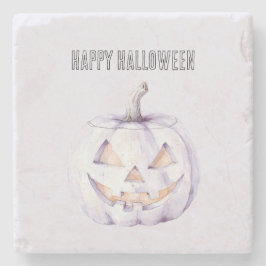 Lavendel Halloween Pompoen Stenen Onderzetter