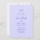 Lavendel Hand getrokken boog foto Afstuderen Kaart (Achterkant)