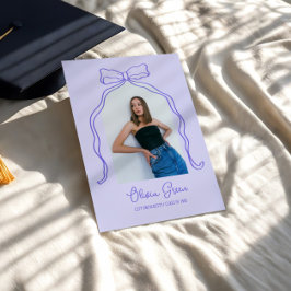 Lavendel Hand getrokken boog foto Afstuderen Kaart