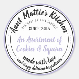 Lavendel Handgemaakte Gourmet Food Label