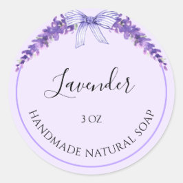 Lavendel handgemaakte zeep Sticker