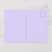 Lavendel handgetekende boog foto verjaardag uitnodiging briefkaart (Achterkant)