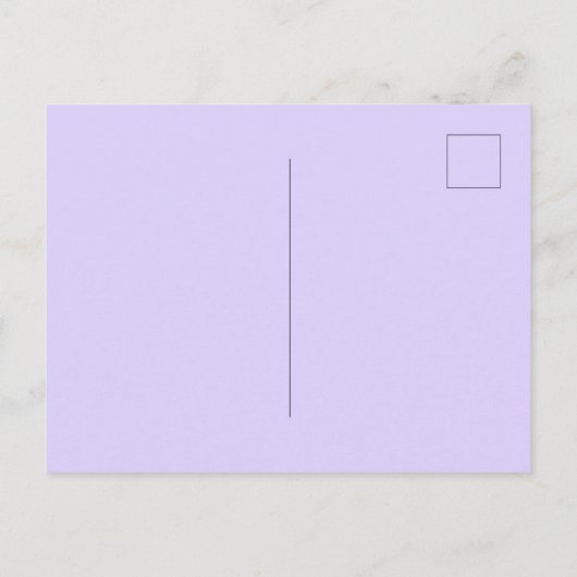 Lavendel handgetekende boog foto verjaardag uitnodiging briefkaart (Achterkant)