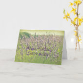 Lavendel Happy Birthday Sister-in-Law Kaart (Gele Bloem)