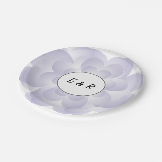 Lavendel Hartbloem Papieren Bordje (Gekanteld)