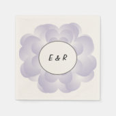 Lavendel Hartbloem Servet (Voorkant)