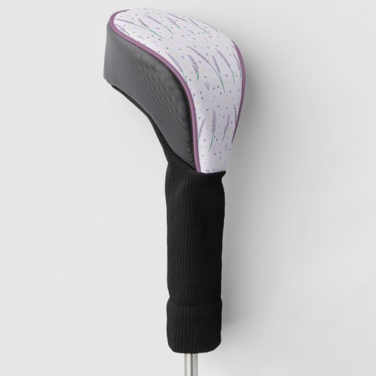 Lavendel Harten Girly Golf Golfheadcover (Schuin)