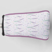 Lavendel Harten Girly Golf Golfheadcover (Voorkant)