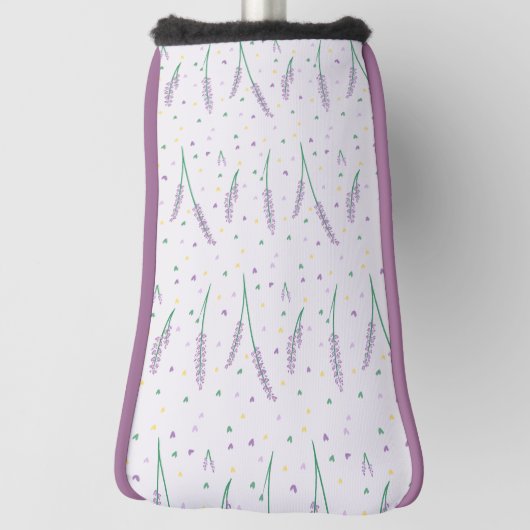 Lavendel Harten Girly Golf Golfheadcover (Draai 90)