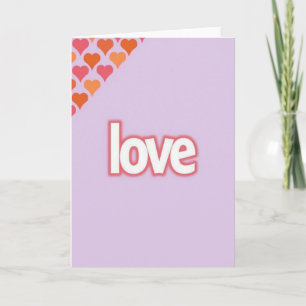 Lavendel Hartjes Liefde Kaart