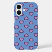 Lavendel Hartjes Patroon Case-Mate iPhone Hoesje (Achterkant)