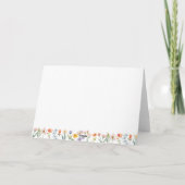 Lavendel Hedgehog Baby shower Bedankt Card (Achterkant)