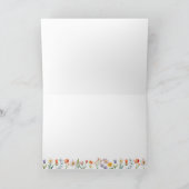 Lavendel Hedgehog Baby shower Bedankt Card (Binnen)