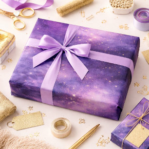 Lavendel Hemels Luxe Cadeaupapier