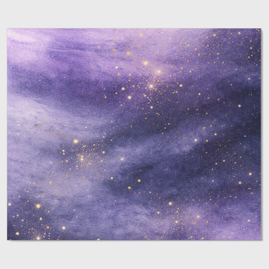 Lavendel Hemels Luxe Cadeaupapier (Vlak)