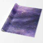 Lavendel Hemels Luxe Cadeaupapier (Uitgerold)
