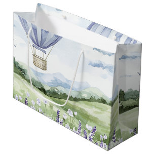Lavendel hete luchtballon bloem bruiloftsdouche groot cadeauzakje