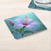 Lavendel Hibiscus Flower: De subtiele charme van d Kartonnen Onderzetters (Gebogen)