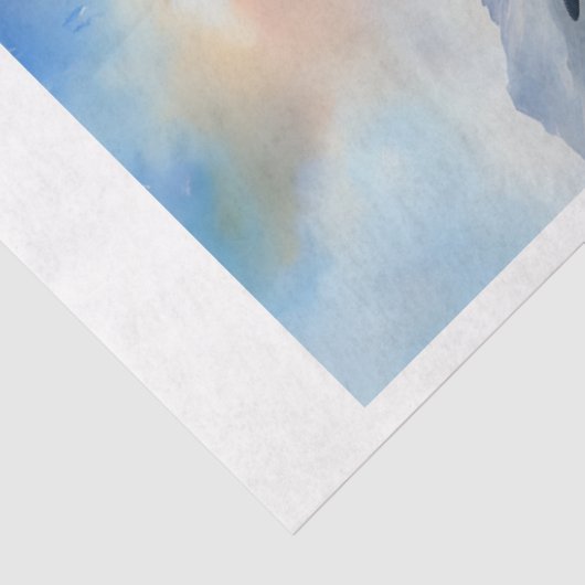 Lavendel Highland Koe Tissue Paper Tissuepapier (Detail)