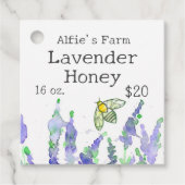 Lavendel Honey Canning Jar Label Beekeeper (Voorkant)