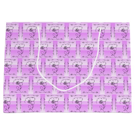 Lavendel Horizontale Cadeautas Flowing Beauty (Voorkant)