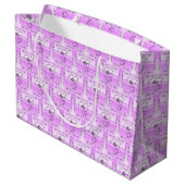 Lavendel Horizontale Cadeautas Flowing Beauty (Achterkant Gekanteld)