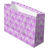 Lavendel Horizontale Cadeautas Flowing Beauty (Voorkant Gekanteld)