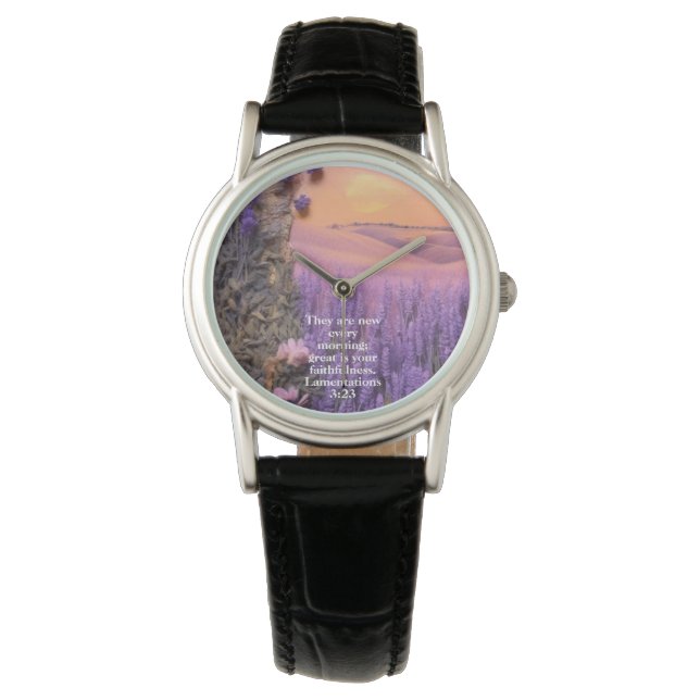 Lavendel Horloge Klaagliederen 3:23 (Voorkant)