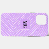 Lavendel houdt van chique geometrisch design Case-Mate iPhone case (Achterkant (horizontaal))