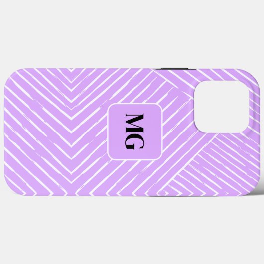 Lavendel houdt van chique geometrisch design Case-Mate iPhone case (Achterkant (horizontaal))