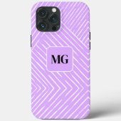 Lavendel houdt van chique geometrisch design Case-Mate iPhone case (Achterkant)
