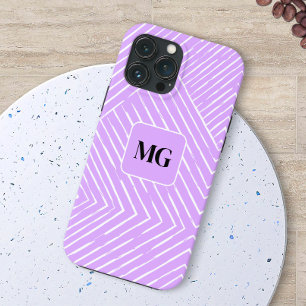 Lavendel houdt van chique geometrisch design Case-Mate iPhone case