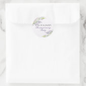 Lavendel Huis Verwarmingsfeest Sticker (Tas)