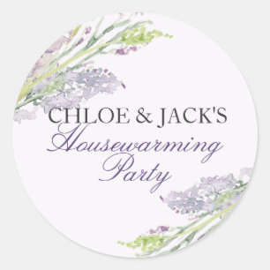 Lavendel Huis Verwarmingsfeest Sticker