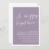 Lavendel Huwelijksjubileum Uitnodigingen (Voorkant / Achterkant)