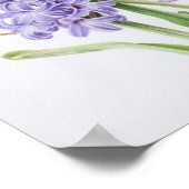Lavendel Hyacint Bloem Kunstprint Poster (Hoek)