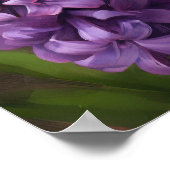 Lavendel Hyacint Bloemenkunst Print Poster (Hoek)