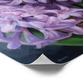 Lavendel Hyacint Bloemenkunst Print Poster (Hoek)