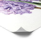 Lavendel Hyacint Bloemenkunst Print Poster (Hoek)