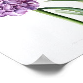 Lavendel Hyacint Bloemenkunst Print Poster (Hoek)