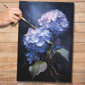 Lavendel Hydrangea 1 Decoupage papier